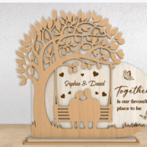 Together Tree Plaque – Personalized Wooden Art