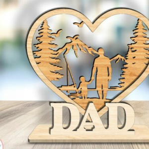 Dad Heart Sign