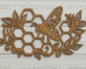 12-Inch Handcrafted Wooden Bee Wall Décor – Five Designs choose from unique styles