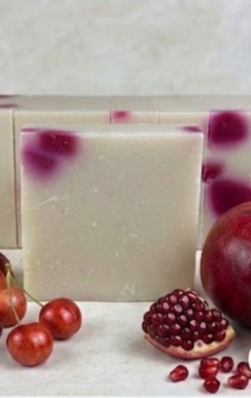 Pomegranate Cherry Coconut Oil Soap