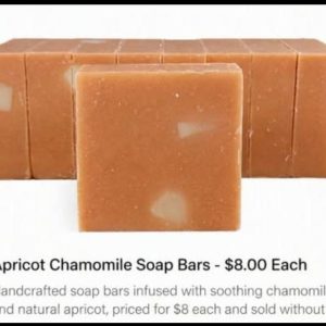 Apricot Chamomile Soap Bars