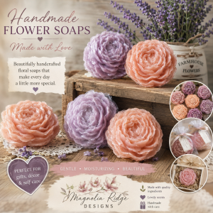 Magnolia Ridge Designs Handmade Flower & Butterfly Soaps Favors