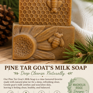 Pine Tar Goat’s Milk Soap