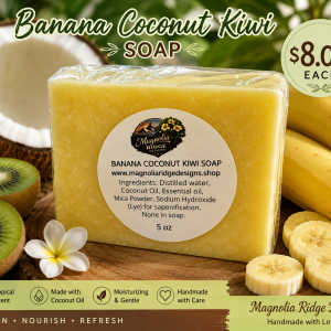 Banana Coconut Kiwi Soap